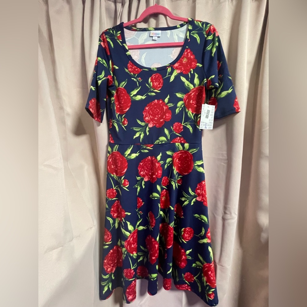 Lularoe Nicole Floral Dress 🥀🌹